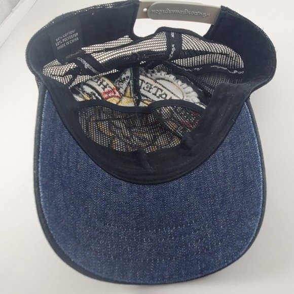 Ed Hardy Black Snapback Trucker Hat Dedicated To The One I Love Embroidered Logo - Picture 4 of 6